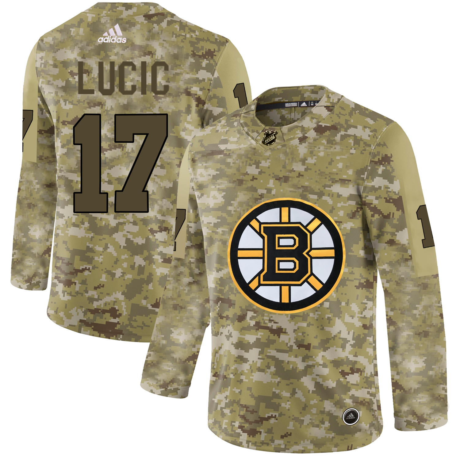Adidas Bruins #17 Milan Lucic Camo Authentic Stitched NHL Jersey Adidas Bruins #17 Milan Lucic Camo Authentic Stitched NHL Jersey