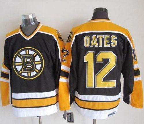 Bruins #12 Adam Oates Black CCM Throwback New Stitched NHL Jersey Bruins #12 Adam Oates Black CCM Throwback New Stitched NHL Jersey