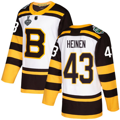 Adidas Bruins #43 Danton Heinen White Authentic 2019 Winter Classic Stanley Cup Final Bound Stitched NHL Jersey Adidas Bruins #43 Danton Heinen White Authentic 2019 Winter Classic Stanley Cup Final Bound Stitched NHL Jersey