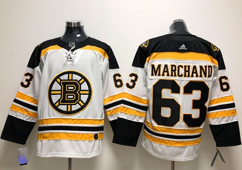 Adidas Bruins #63 Brad Marchand White Road Authentic Stitched NHL Jersey Adidas Bruins #63 Brad Marchand White Road Authentic Stitched NHL Jersey
