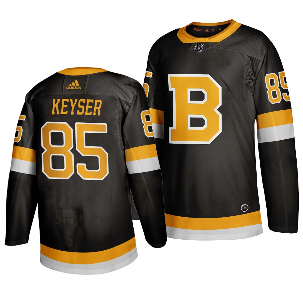 Adidas Boston Bruins #85 Kyle Keyser Black 2019-20 Authentic Third Stitched NHL Jersey Adidas Boston Bruins #85 Kyle Keyser Black 2019-20 Authentic Third Stitched NHL Jersey