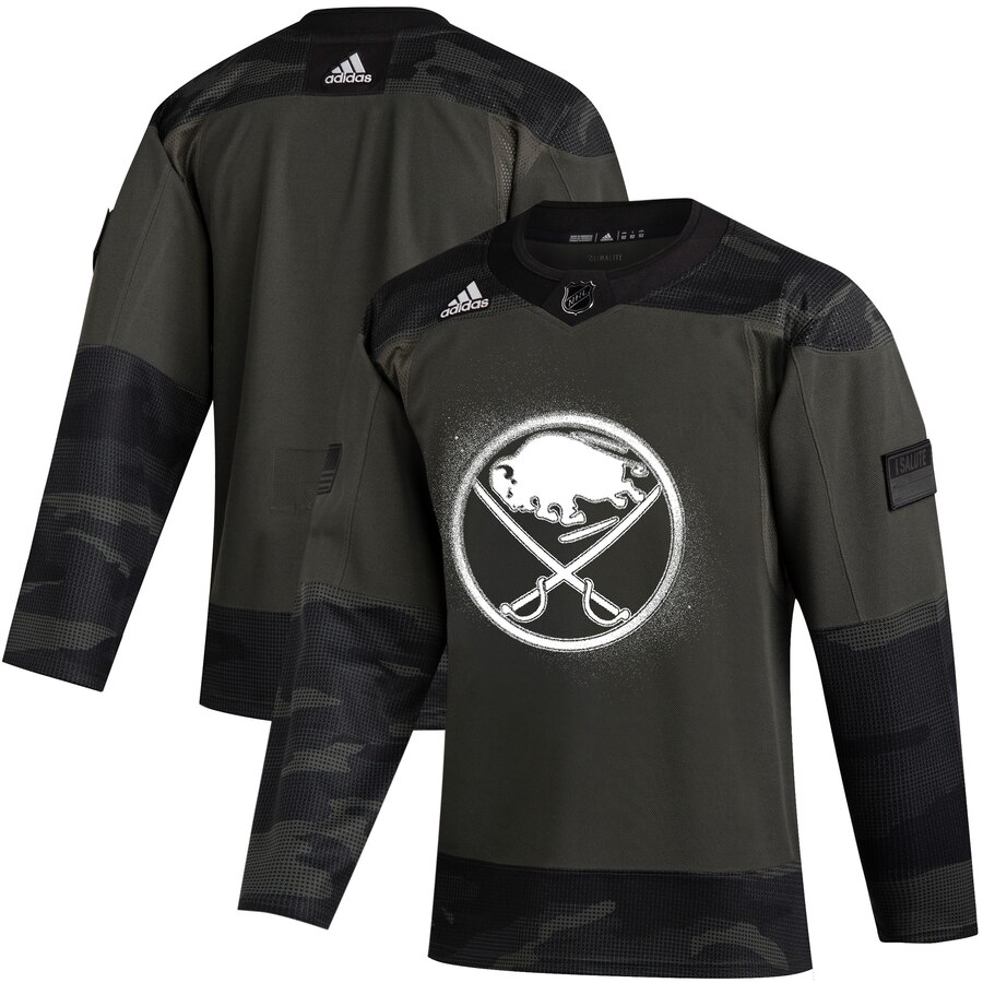 Buffalo Sabres Adidas 2019 Veterans Day Authentic Practice NHL Jersey Camo