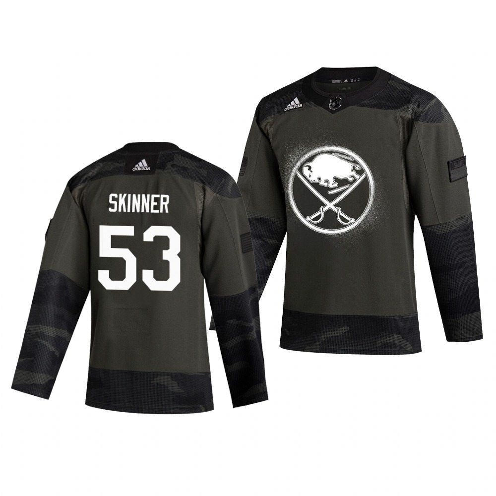 Buffalo Sabres #53 Jeff Skinner Adidas 2019 Veterans Day Men's Authentic Practice NHL Jersey Camo Buffalo Sabres #53 Jeff Skinner Adidas 2019 Veterans Day Men's Authentic Practice NHL Jersey Camo