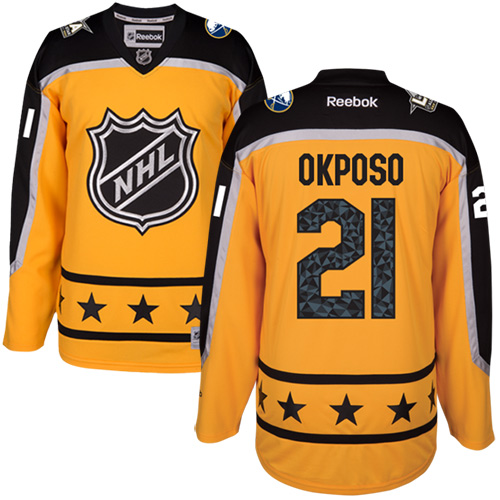 Sabres #21 Kyle Okposo Yellow 2017 All-Star Atlantic Division Stitched NHL Jersey