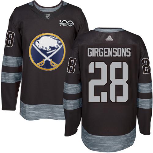 Adidas Sabres #28 Zemgus Girgensons Black 1917-2017 100th Anniversary Stitched NHL Jersey Adidas Sabres #28 Zemgus Girgensons Black 1917-2017 100th Anniversary Stitched NHL Jersey