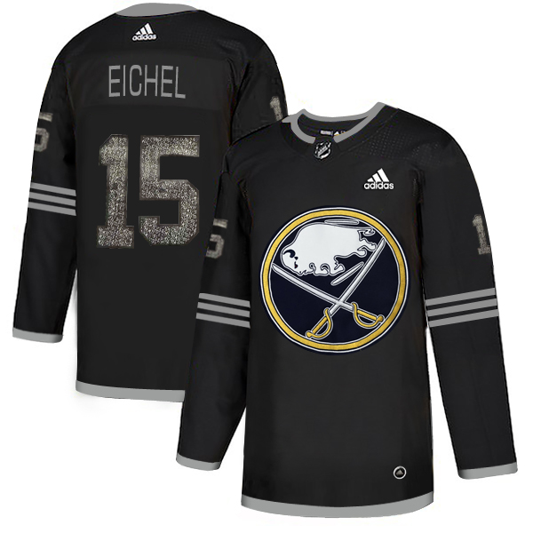 Adidas Sabres #15 Jack Eichel Black Authentic Classic Stitched NHL Jersey