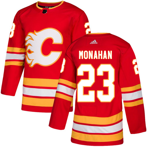 Adidas Flames #23 Sean Monahan Red Alternate Authentic Stitched NHL Jersey