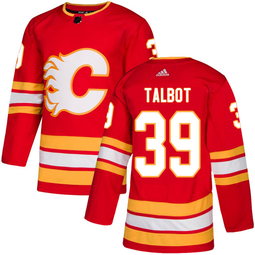 Adidas Flames #39 Cam Talbot Red Alternate Authentic Stitched NHL Jersey