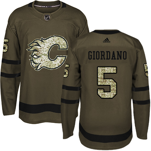 Adidas Flames #5 Mark Giordano Green Salute to Service Stitched NHL Jersey Adidas Flames #5 Mark Giordano Green Salute to Service Stitched NHL Jersey