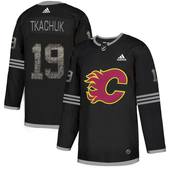 Adidas Flames #19 Matthew Tkachuk Black Authentic Classic Stitched NHL Jersey