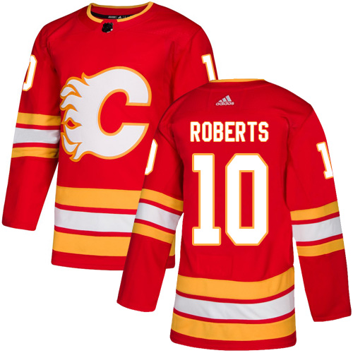 Adidas Flames #10 Gary Roberts Red Alternate Authentic Stitched NHL Jersey Adidas Flames #10 Gary Roberts Red Alternate Authentic Stitched NHL Jersey