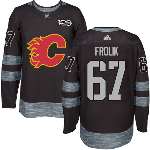 Adidas Flames #67 Michael Frolik Black 1917-2017 100th Anniversary Stitched NHL Jersey Adidas Flames #67 Michael Frolik Black 1917-2017 100th Anniversary Stitched NHL Jersey