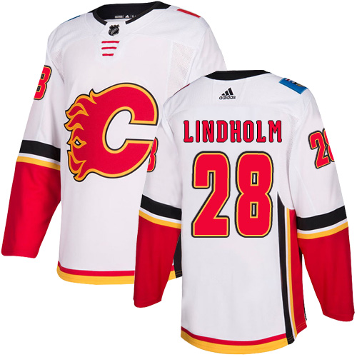 Adidas Flames #28 Elias Lindholm White Road Authentic Stitched NHL Jersey Adidas Flames #28 Elias Lindholm White Road Authentic Stitched NHL Jersey