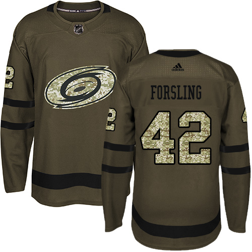Adidas Hurricanes #42 Gustav Forsling Green Salute to Service Stitched NHL Jersey Adidas Hurricanes #42 Gustav Forsling Green Salute to Service Stitched NHL Jersey