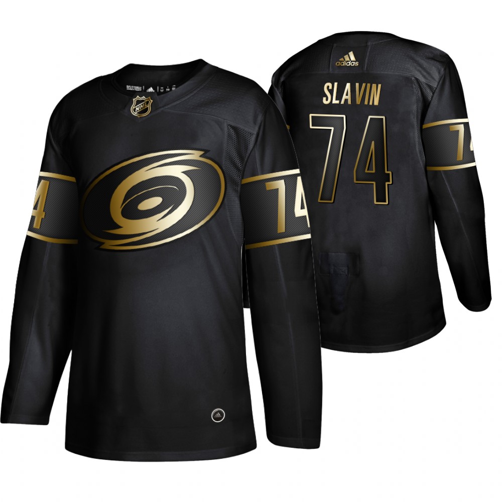 Adidas Hurricanes #74 Jaccob Slavin Men's 2019 Black Golden Edition Authentic Stitched NHL Jersey Adidas Hurricanes #74 Jaccob Slavin Men's 2019 Black Golden Edition Authentic Stitched NHL Jersey