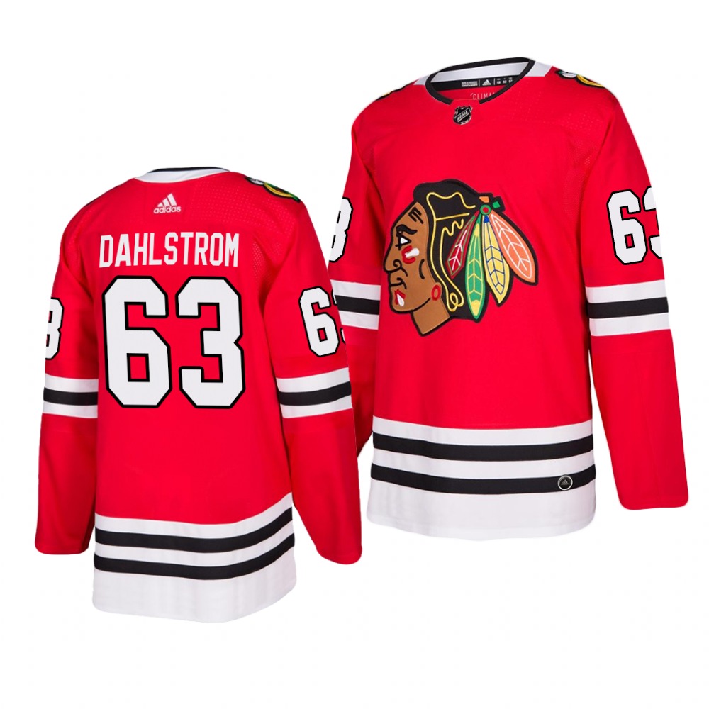 Chicago Blackhawks #63 Carl Dahlstrom 2019-20 Adidas Authentic Home Red Stitched NHL Jersey Chicago Blackhawks #63 Carl Dahlstrom 2019-20 Adidas Authentic Home Red Stitched NHL Jersey