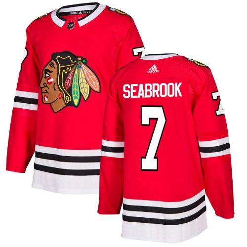 Adidas Blackhawks #7 Brent Seabrook Red Home Authentic Stitched NHL Jersey Adidas Blackhawks #7 Brent Seabrook Red Home Authentic Stitched NHL Jersey