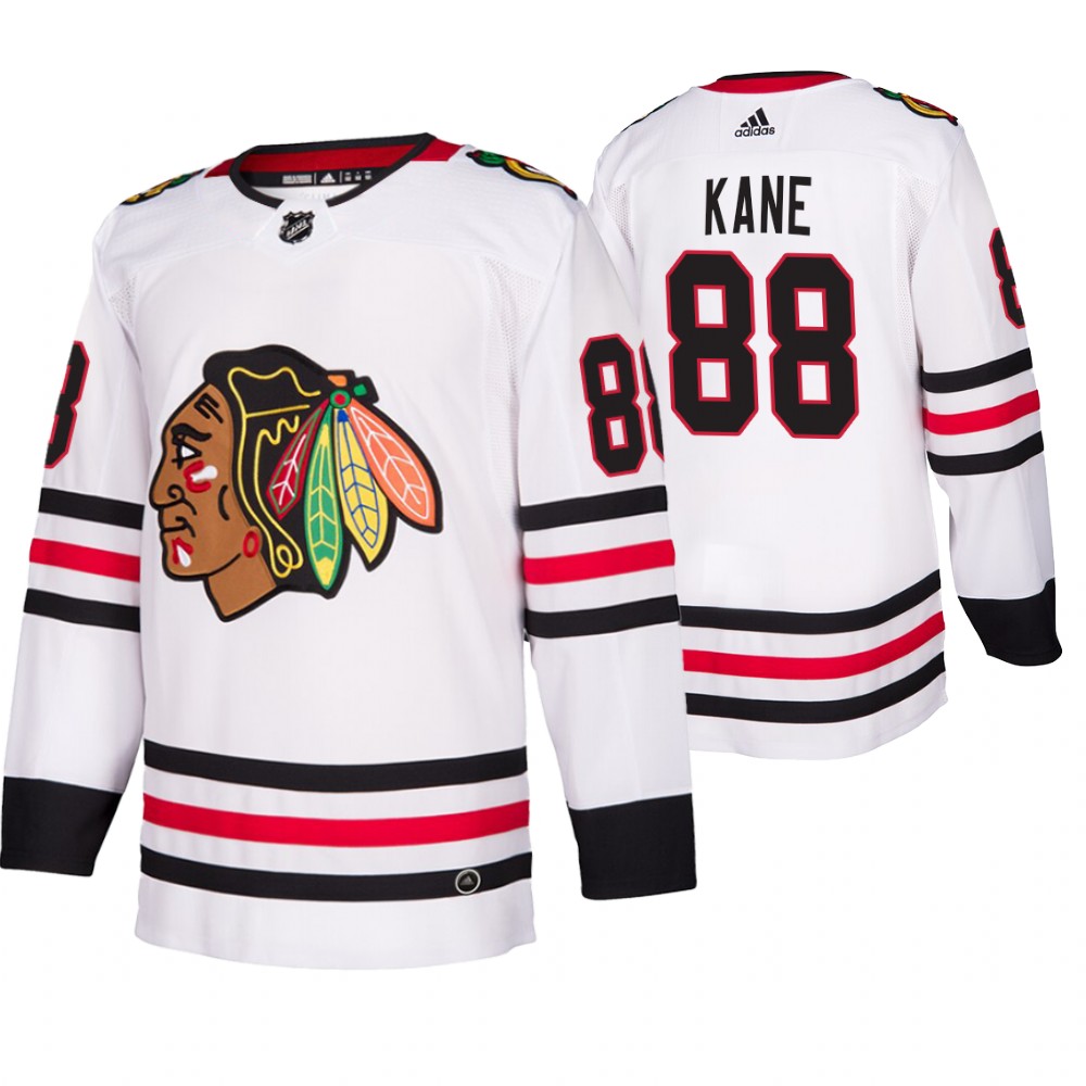 Chicago Blackhawks #88 Patrick Kane 2019-20 Away Authentic Player White NHL Jersey Chicago Blackhawks #88 Patrick Kane 2019-20 Away Authentic Player White NHL Jersey