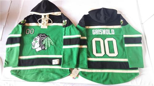 Blackhawks #00 Clark Griswold Green St. Patrick's Day McNary Lace Hoodie Stitched NHL Jersey Blackhawks #00 Clark Griswold Green St. Patrick's Day McNary Lace Hoodie Stitched NHL Jersey