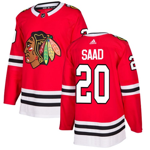 Adidas Blackhawks #20 Brandon Saad Red Home Authentic Stitched NHL Jersey Adidas Blackhawks #20 Brandon Saad Red Home Authentic Stitched NHL Jersey