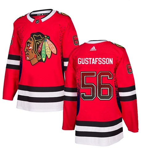 Adidas Blackhawks #56 Erik Gustafsson Red Home Authentic Drift Fashion Stitched NHL Jersey Adidas Blackhawks #56 Erik Gustafsson Red Home Authentic Drift Fashion Stitched NHL Jersey