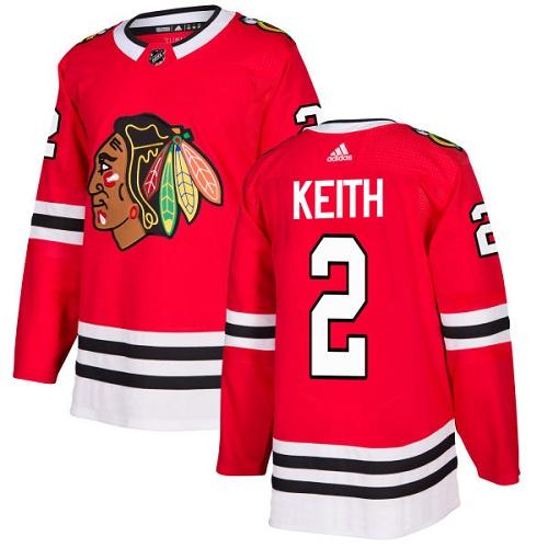 Adidas Blackhawks #2 Duncan Keith Red Home Authentic Stitched NHL Jersey Adidas Blackhawks #2 Duncan Keith Red Home Authentic Stitched NHL Jersey