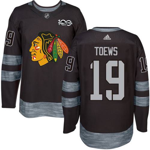 Adidas Blackhawks #19 Jonathan Toews Black 1917-2017 100th Anniversary Stitched NHL Jersey Adidas Blackhawks #19 Jonathan Toews Black 1917-2017 100th Anniversary Stitched NHL Jersey