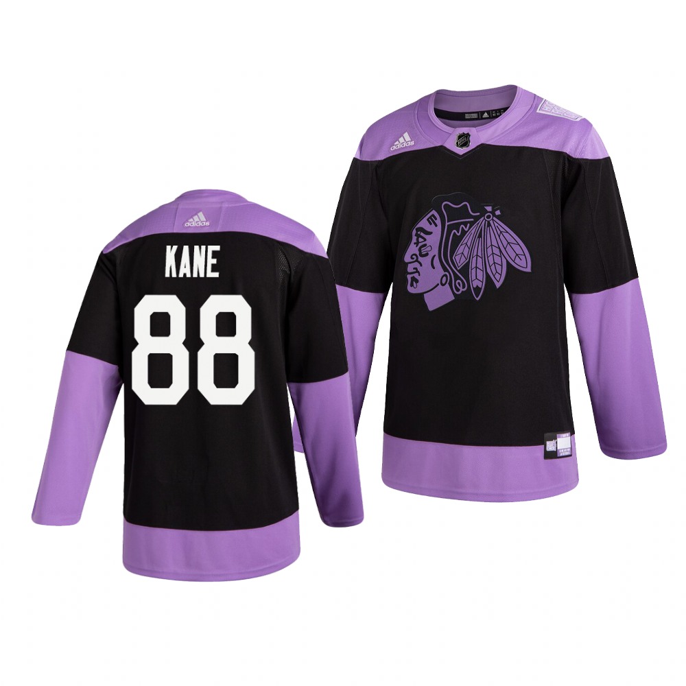 Chicago Blackhawks #88 Patrick Kane Adidas Men's Hockey Fights Cancer Practice NHL Jersey Black Chicago Blackhawks #88 Patrick Kane Adidas Men's Hockey Fights Cancer Practice NHL Jersey Black