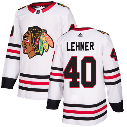 Adidas Blackhawks #40 Robin Lehner White Road Authentic Stitched NHL Jersey Adidas Blackhawks #40 Robin Lehner White Road Authentic Stitched NHL Jersey
