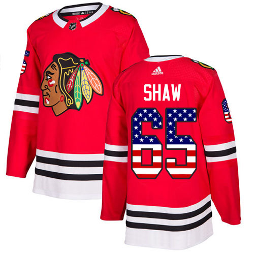 Adidas Blackhawks #65 Andrew Shaw Red Home Authentic USA Flag Stitched NHL Jersey Adidas Blackhawks #65 Andrew Shaw Red Home Authentic USA Flag Stitched NHL Jersey