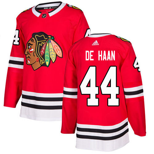Adidas Blackhawks #44 Calvin De Haan Red Home Authentic Stitched NHL Jersey Adidas Blackhawks #44 Calvin De Haan Red Home Authentic Stitched NHL Jersey