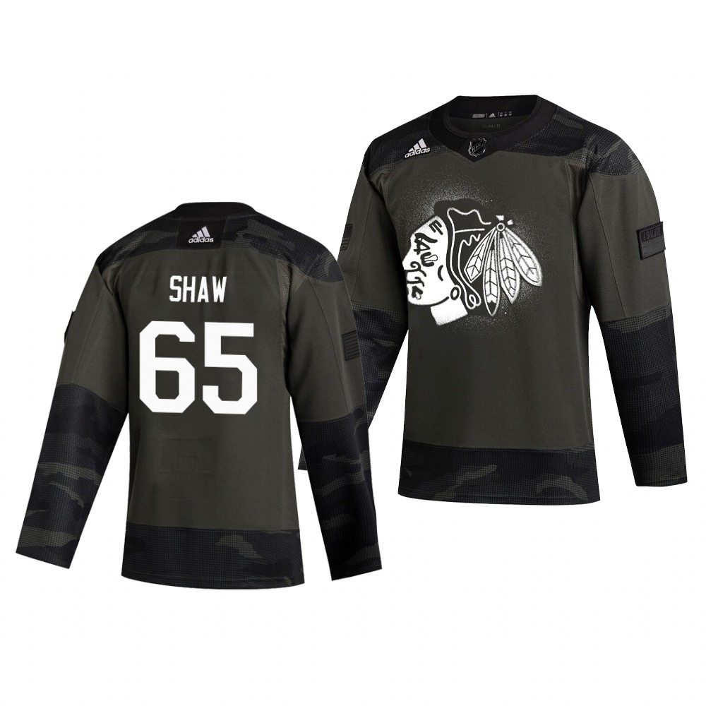Chicago Blackhawks #65 Andrew Shaw Adidas 2019 Veterans Day Men's Authentic Practice NHL Jersey Camo Chicago Blackhawks #65 Andrew Shaw Adidas 2019 Veterans Day Men's Authentic Practice NHL Jersey Camo