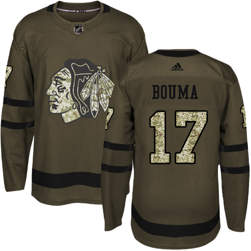 Adidas Blackhawks #17 Lance Bouma Green Salute to Service Stitched NHL Jersey Adidas Blackhawks #17 Lance Bouma Green Salute to Service Stitched NHL Jersey