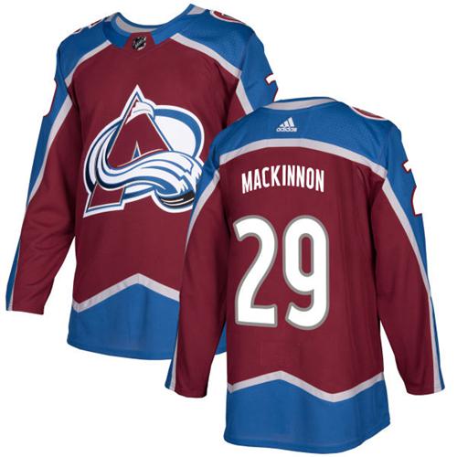 Adidas Avalanche #29 Nathan MacKinnon Burgundy Home Authentic Stitched NHL Jersey Adidas Avalanche #29 Nathan MacKinnon Burgundy Home Authentic Stitched NHL Jersey