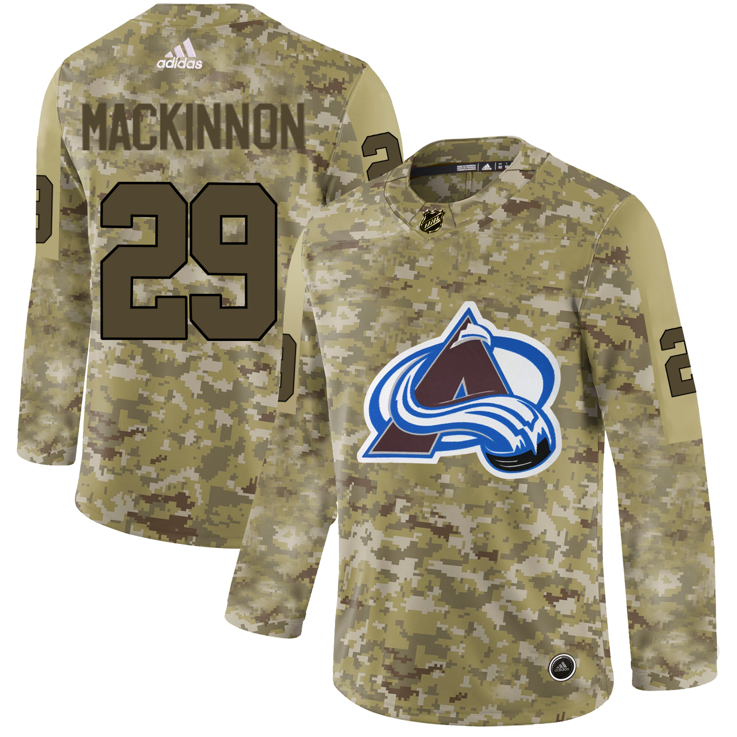 Adidas Avalanche #29 Nathan MacKinnon Camo Authentic Stitched NHL Jersey Adidas Avalanche #29 Nathan MacKinnon Camo Authentic Stitched NHL Jersey