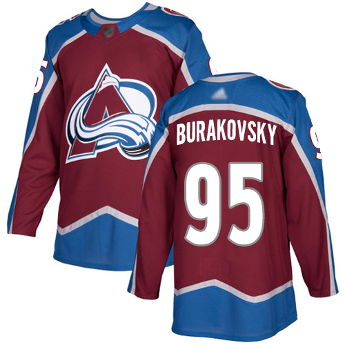 Adidas Avalanche #95 Andre Burakovsky Burgundy Home Authentic Stitched NHL Jersey Adidas Avalanche #95 Andre Burakovsky Burgundy Home Authentic Stitched NHL Jersey