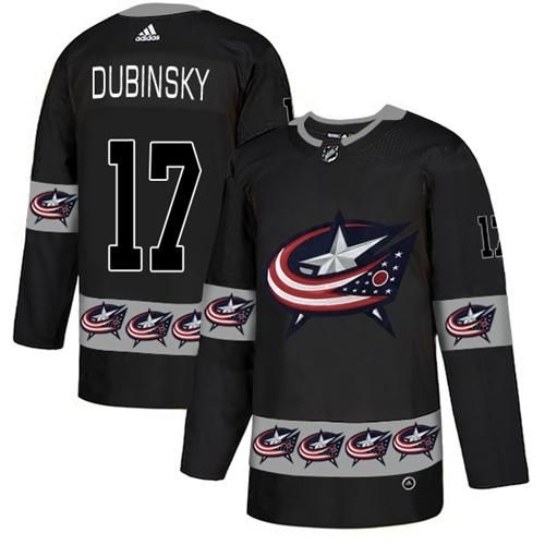 Adidas Blue Jackets #17 Brandon Dubinsky Black Authentic Team Logo Fashion Stitched NHL Jersey Adidas Blue Jackets #17 Brandon Dubinsky Black Authentic Team Logo Fashion Stitched NHL Jersey