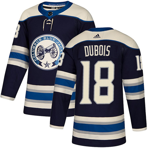 Adidas Blue Jackets #18 Pierre-Luc Dubois Navy Alternate Authentic Stitched NHL Jersey Adidas Blue Jackets #18 Pierre-Luc Dubois Navy Alternate Authentic Stitched NHL Jersey