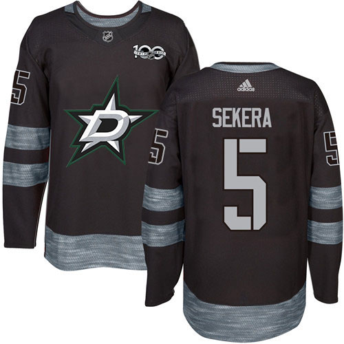 Adidas Stars #5 Andrej Sekera Black 1917-2017 100th Anniversary Stitched NHL Jersey Adidas Stars #5 Andrej Sekera Black 1917-2017 100th Anniversary Stitched NHL Jersey