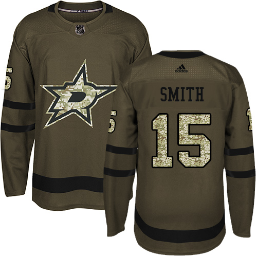 Adidas Stars #15 Bobby Smith Green Salute to Service Stitched NHL Jersey Adidas Stars #15 Bobby Smith Green Salute to Service Stitched NHL Jersey