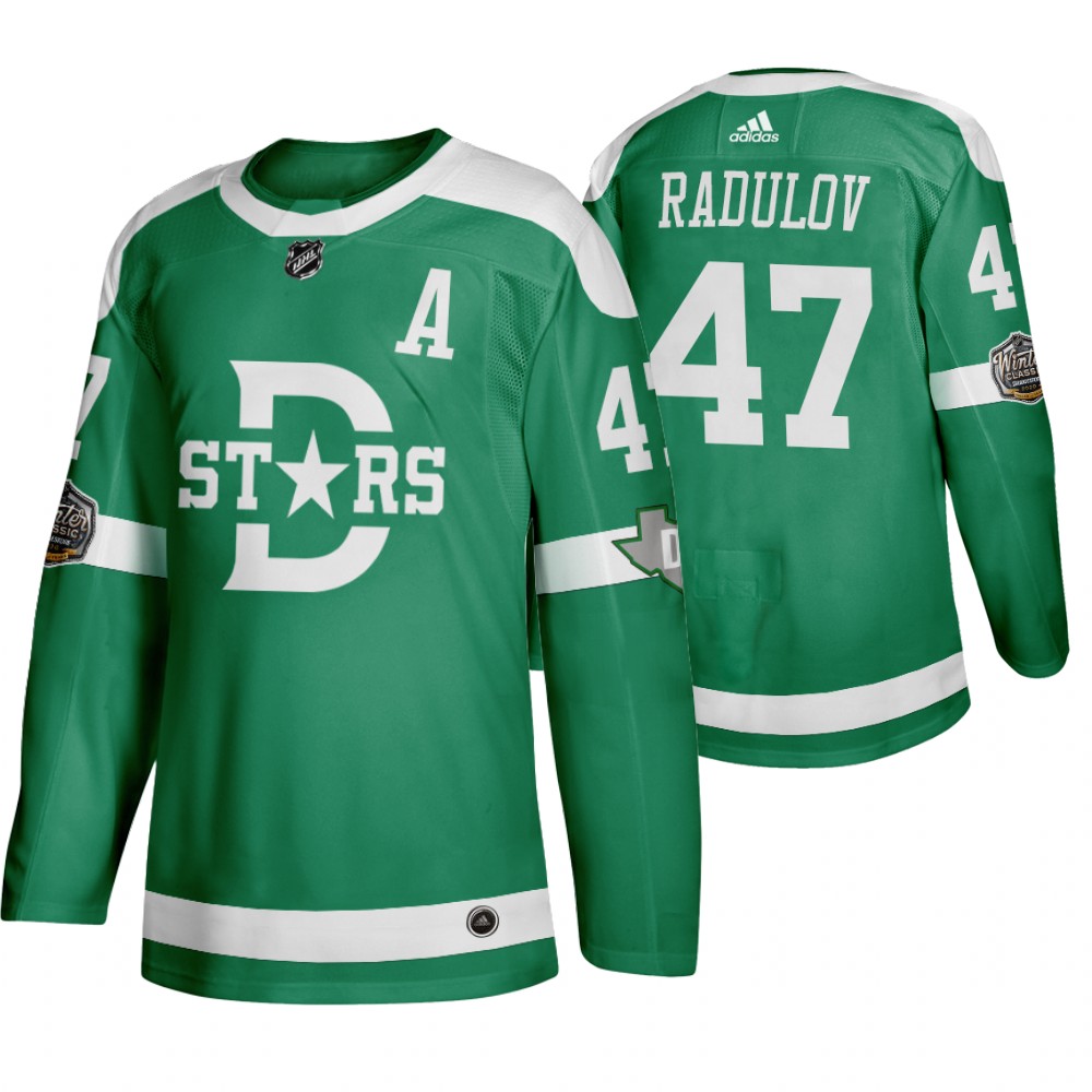 Adidas Dallas Stars #47 Alexander Radulov Men's Green 2020 Winter Classic Retro NHL Jersey Adidas Dallas Stars #47 Alexander Radulov Men's Green 2020 Winter Classic Retro NHL Jersey