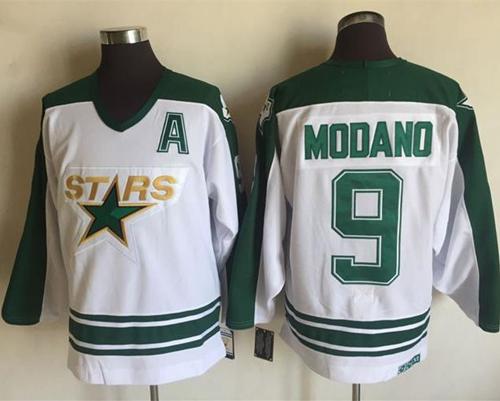Stars #9 Mike Modano White CCM Throwback Stitched NHL Jersey Stars #9 Mike Modano White CCM Throwback Stitched NHL Jersey