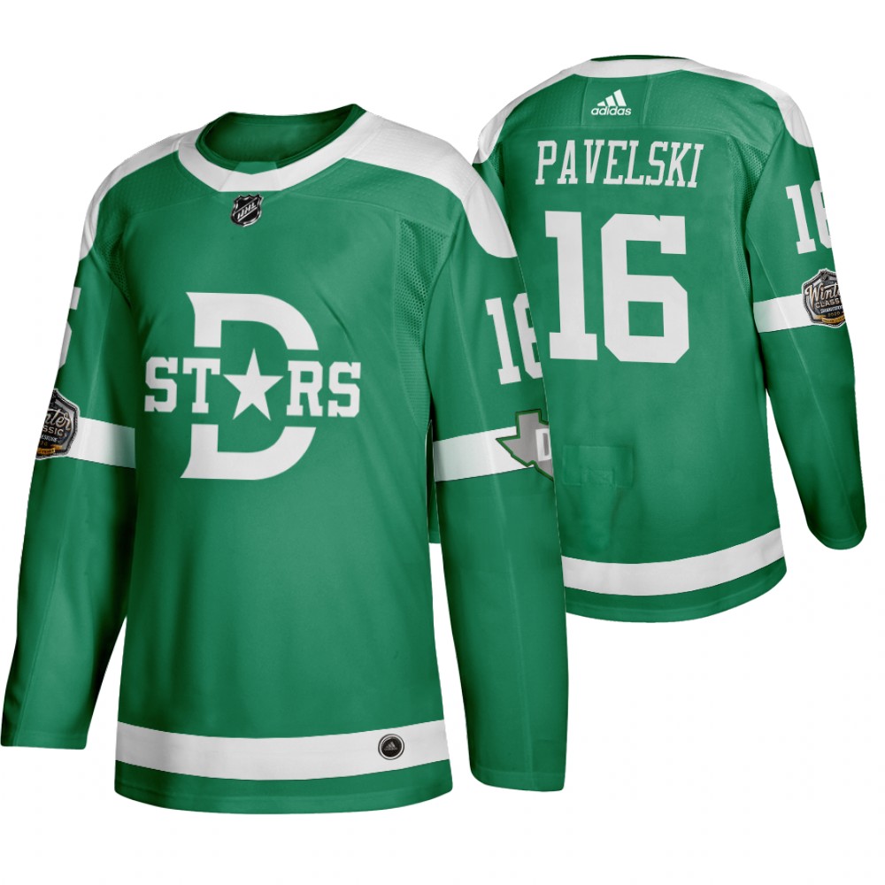 Adidas Dallas Stars #16 Joe Pavelski Men's Green 2020 Winter Classic Retro NHL Jersey Adidas Dallas Stars #16 Joe Pavelski Men's Green 2020 Winter Classic Retro NHL Jersey