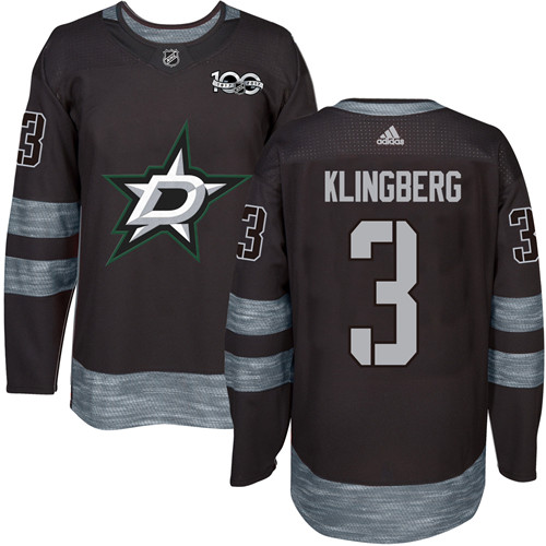 Adidas Stars #3 John Klingberg Black 1917-2017 100th Anniversary Stitched NHL Jersey Adidas Stars #3 John Klingberg Black 1917-2017 100th Anniversary Stitched NHL Jersey