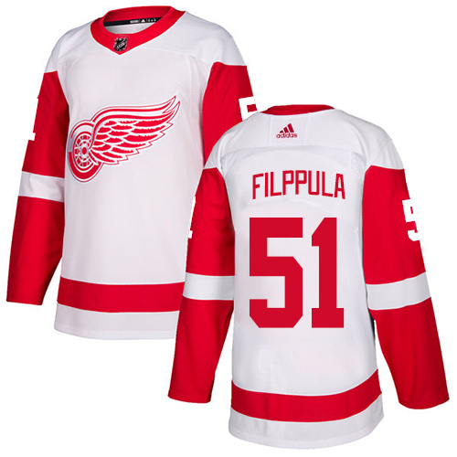 Adidas Red Wings #51 Valtteri Filppula White Road Authentic Stitched NHL Jersey Adidas Red Wings #51 Valtteri Filppula White Road Authentic Stitched NHL Jersey