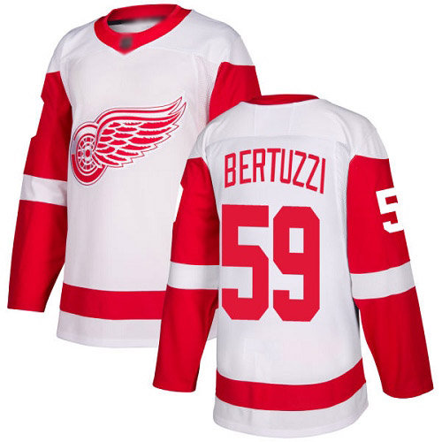 Adidas Red Wings #59 Tyler Bertuzzi White Road Authentic Stitched NHL Jersey