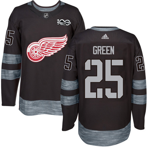 Adidas Red Wings #25 Mike Green Black 1917-2017 100th Anniversary Stitched NHL Jersey Adidas Red Wings #25 Mike Green Black 1917-2017 100th Anniversary Stitched NHL Jersey