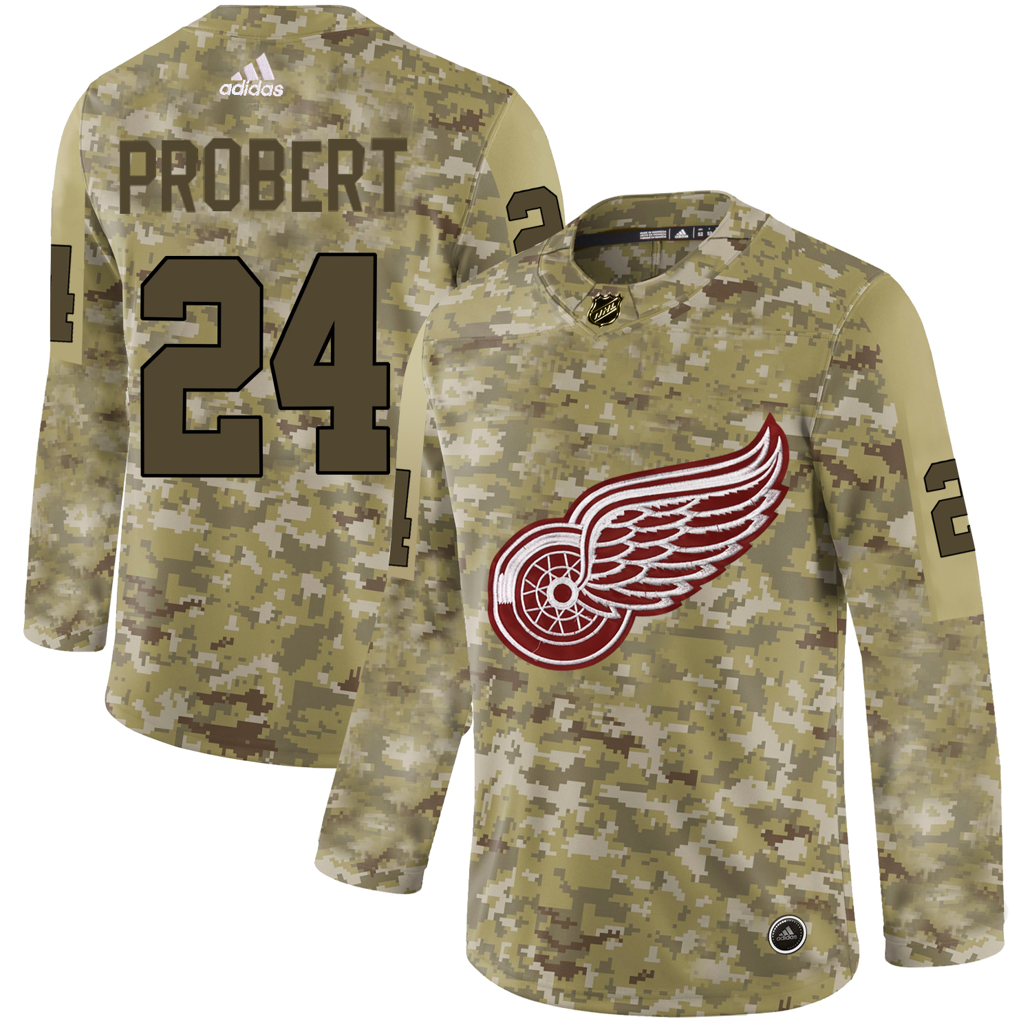 Adidas Red Wings #24 Bob Probert Camo Authentic Stitched NHL Jersey Adidas Red Wings #24 Bob Probert Camo Authentic Stitched NHL Jersey