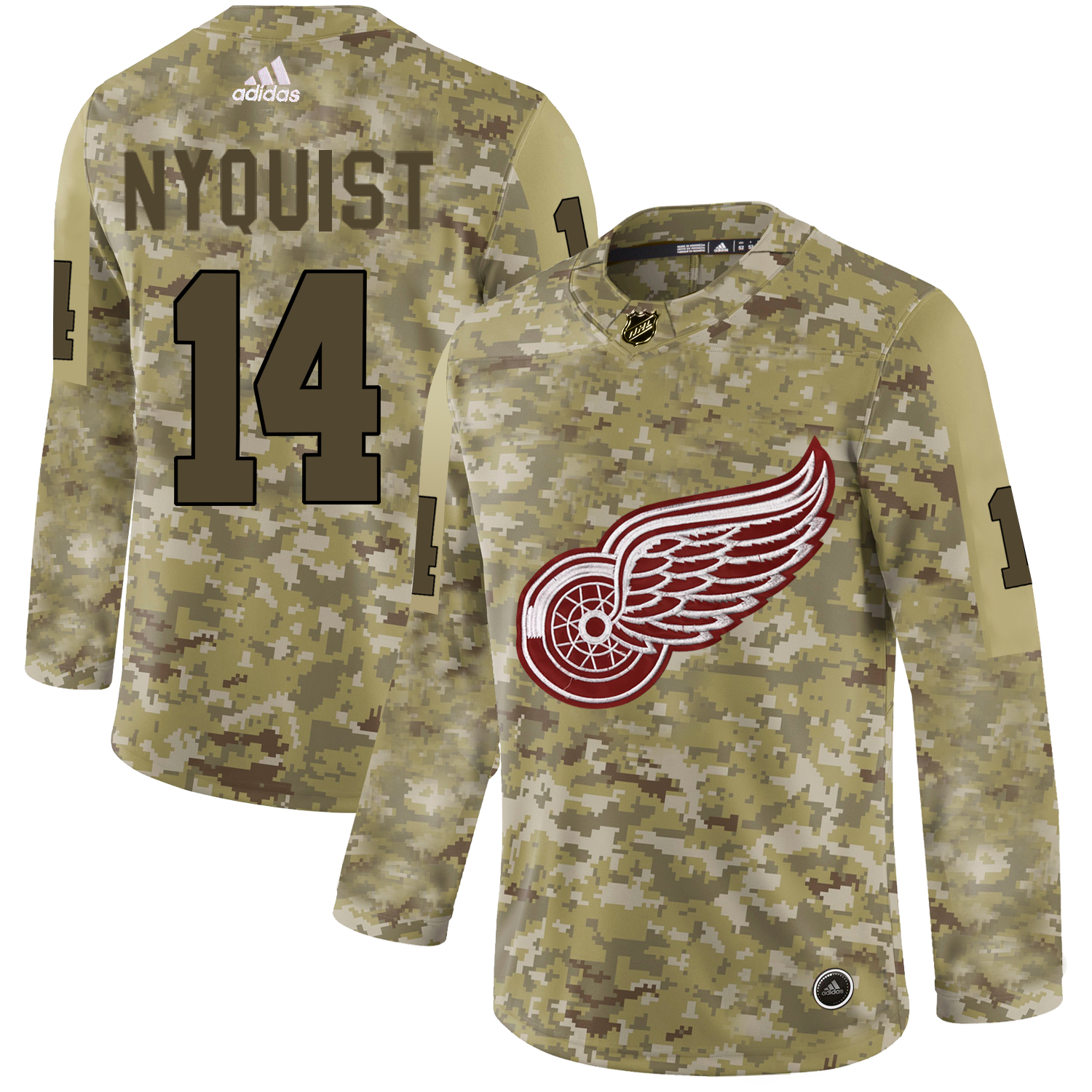 Adidas Red Wings #14 Gustav Nyquist Camo Authentic Stitched NHL Jersey Adidas Red Wings #14 Gustav Nyquist Camo Authentic Stitched NHL Jersey