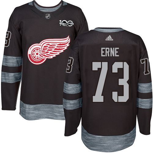 Adidas Red Wings #73 Adam Erne Black 1917-2017 100th Anniversary Stitched NHL Jersey Adidas Red Wings #73 Adam Erne Black 1917-2017 100th Anniversary Stitched NHL Jersey